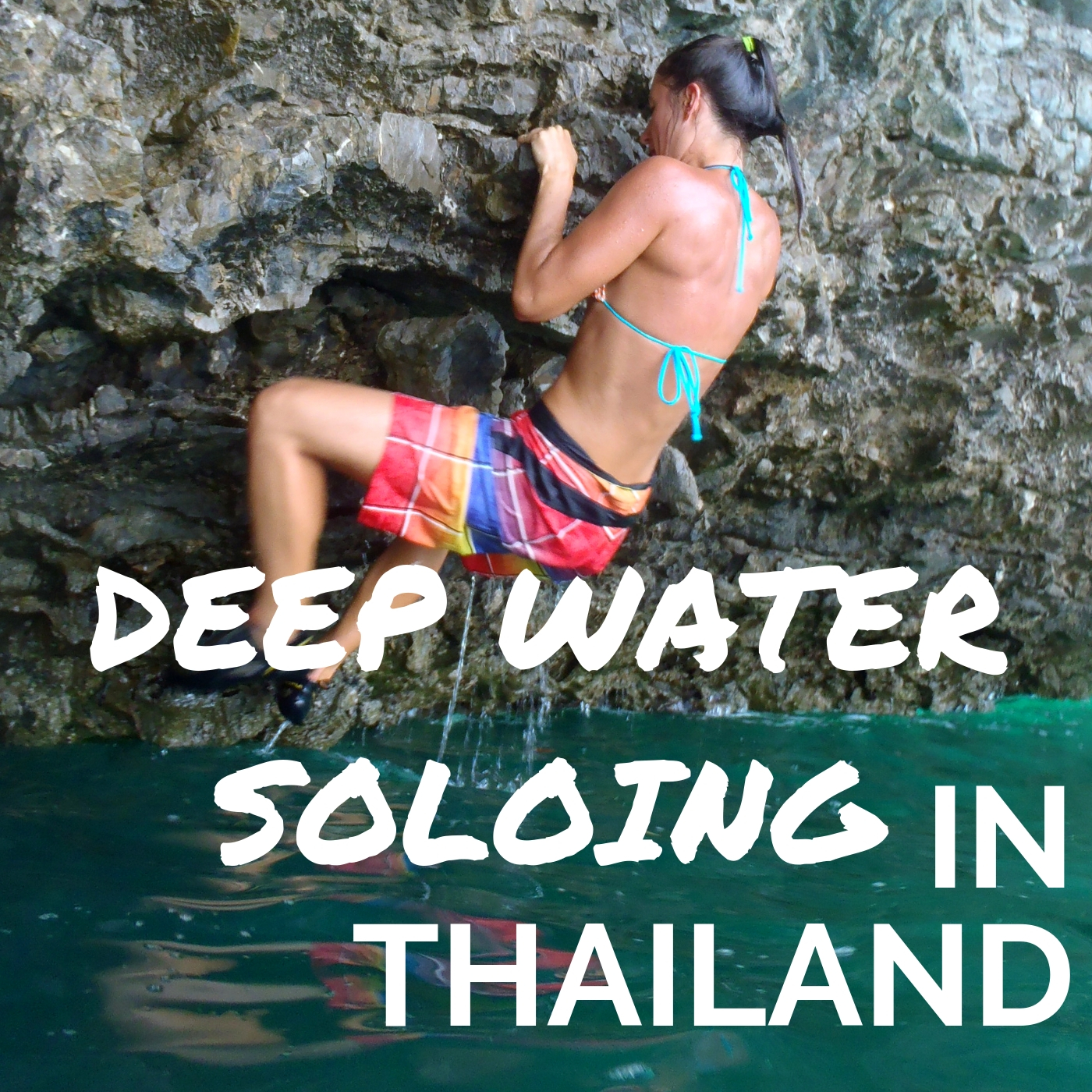 Deep Water soloing in Thailand, climbing, Krabi, Thailand, Railay climbing, Wildly Intrepid