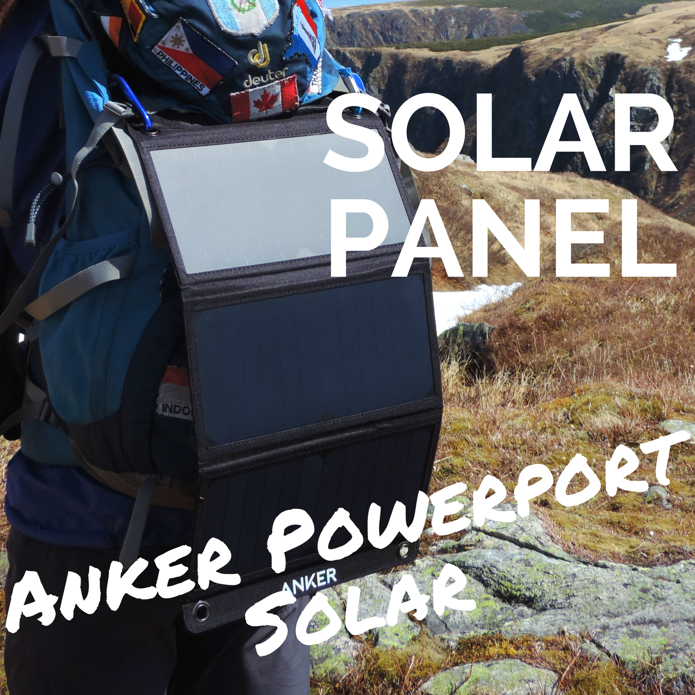 Solar Panel, Anker Powerport Solar 21W, Wildly Intrepid